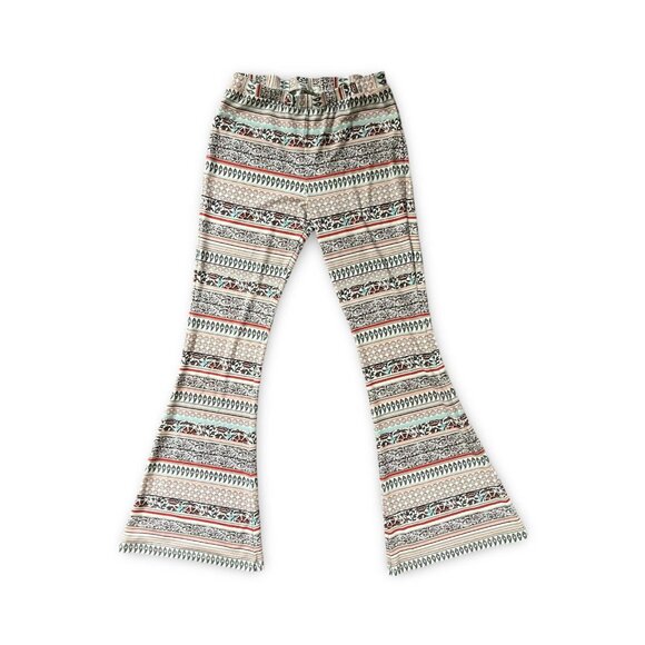 About a Girl Women's Boho Gypsy Wide Leg Floral Festival Pants Hippie Size Small - Picture 1 of 6